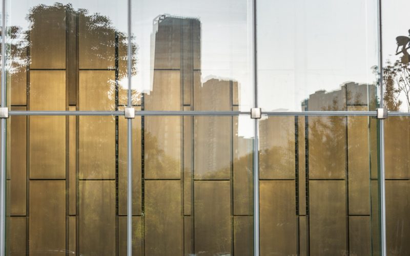Strikeglass™ commercial install — finished panel